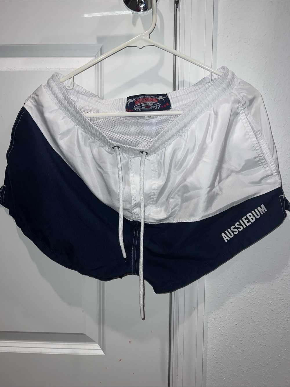 AussieBum Two-Tone Swim Shorts in Navy and White